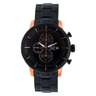 Alexandre Christie AC 6323 MC BBRBA Man Sport Black Dial Stainless Steel [Machtwatch] Hitam