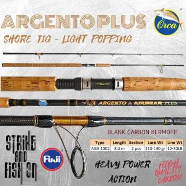 JORAN SHORE JIG LIGHT POPPING ORCA ARGENTO PLUS 300 1002 12-30LB FUJI - NON FUJI FULL FUJI
