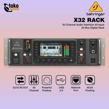 Behringer X32 Rack 40 Channel Rackmount Digital Mixer