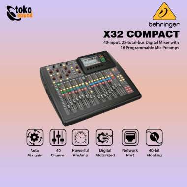 BEHRINGER X32 COMPACT 40-Input, 25-Bus Digital Mixing Console