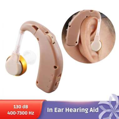 Earphone Alat Bantu Dengar Pendengaran Mini Ringan Brown