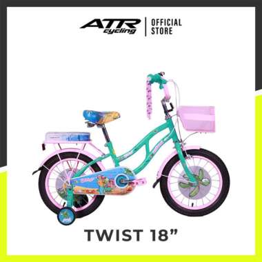 Sepeda Anak Perempuan Kids Bike UNITED TWIST 18 Inch - (20) Green