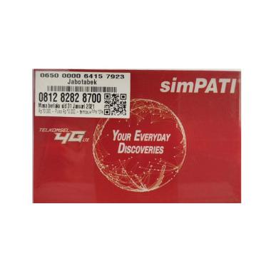 Telkomsel Simpati Nomor Cantik 0812 8282 8700 Kartu Perdana [4G LTE]