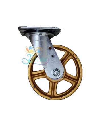 Roda Caster / Troli / Troly Besi 6 Inch Heavy Duty Hidup ( Swivel ) RHJ Indonesia