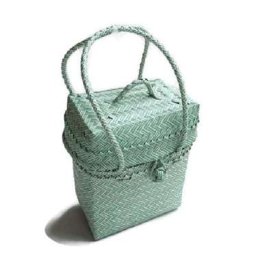 Keranjang tas hampers / tas parsel / tas anyaman palstik / tas hadiah