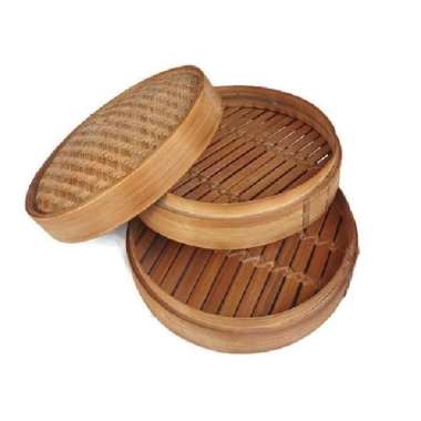Klakat bambu dimsum besar 2 tingkat / kukusan aseupan / tempat snack