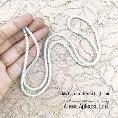 MUTIARA BERAT 3 MM / MUTIARA RENTENG 3 MM HITAM