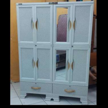 Lemari plastik Napolly 4 pintu Cabro 466.22 DK 466 Jumbo