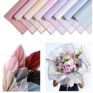 Kertas Buket / Flower Wrapping Paper / Cellophane Dot - 01MRH