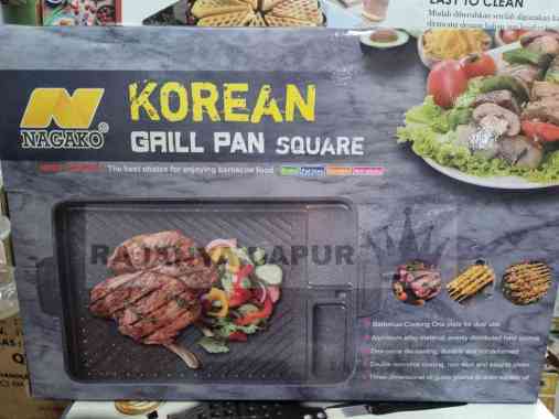 BBQ grill Bulgogi Yakiniku double pan - korean yakiniku grill pan - korean grill pan - panggangan bb