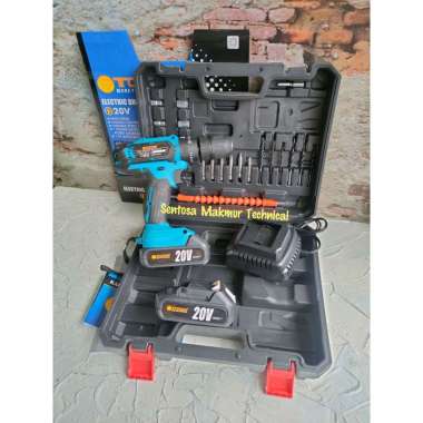 TORA 13 MM SET 20V Bor Beton Cordless Baterai Cas 13mm 20 V