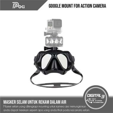 GoPro Goggles Mount Action Camera Snorkel Kacamata Renang GoPro Mount RED