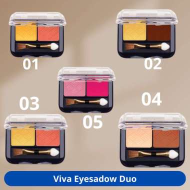 Viva Eyeshadow Duo 2.3gr - Eyeshadow Cream Cream Silver