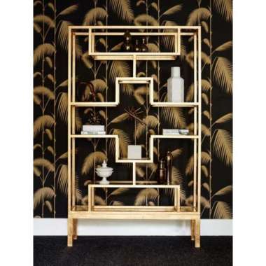 CUSTOM - partisi penyekat ruangan besi stenlis simple mewah cat gold