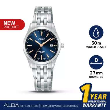 Jam Tangan Wanita Silver Stainless Alba AH7BN1 Quartz Analog AH7BN1X1