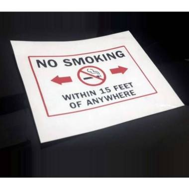 Stiker Unik Dinding Cutting Sticker No Smoking 192 Hitam-Merah