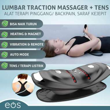 READY STOCK Lumbar traction massager alat pijat terapi pinggang saraf baterai