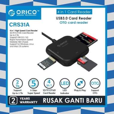 Card Reader USB3.0 TF / SD / CF / MS ORICO CRS31A-03-BK