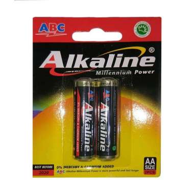 ABC Alkaline AA Baterai - multicolor