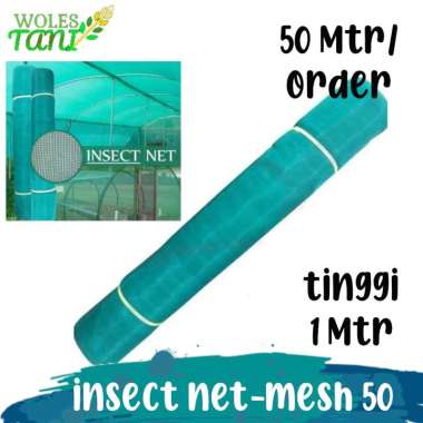 Insect Net Kasa Nyamuk Tinggi 1 Meter 1 roll 50 Meter Cap Marlin Putih