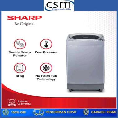 Sharp Mesin Cuci 1 Tabung 10KG ES-M1008T-SAK / ESM 1008 TSA Garansi Resmi