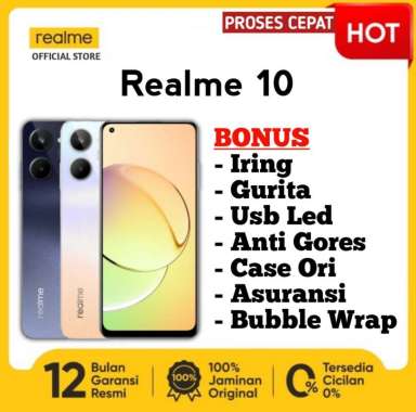 Realme 10 8/256 GB Garansi Resmi REALME 10 8/256 BLACK