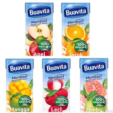 Buavita Juice Slim 250 ml 1 dus isi 24 pcs mangga / jambu / leci / apel jambu