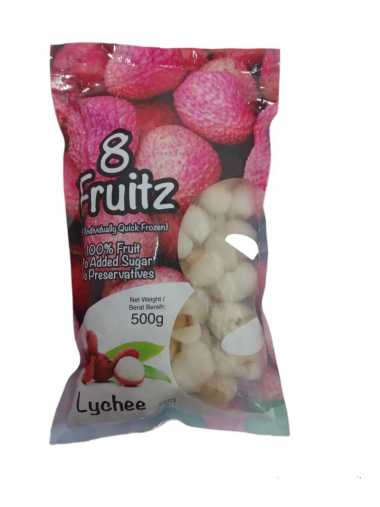 8 Fruitz IQF Lychee Frozen 500 Gram
