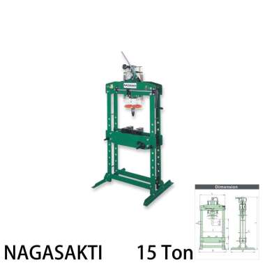 Nagasakti Hydraulic Press 15 Ton - Mesin Alat Press Hidrolik 15T