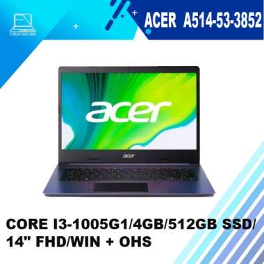 LAPTOP ACER ASPIRE 5 A514-53-3852 MAGIC COLOR [CORE I3-1005G1/4GB/512GB SSD/14" FHD/WIN + OHS] MAGICAL COLOR