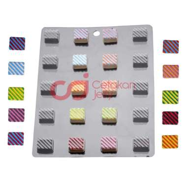 Cetakan Jelly Cetakan Coklat Dadu Box Thruffle 20 cav Plastik