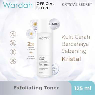 Wardah Crystal Secret Exfoliating Toner with Natural AHA+PHA 125ML