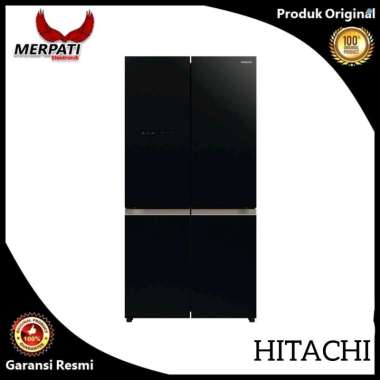 KULKAS HITACHI R-WB64VGD0-GBK HITACHI SIDE BY SIDE KULKAS 569 INVERTER (RESMI)
