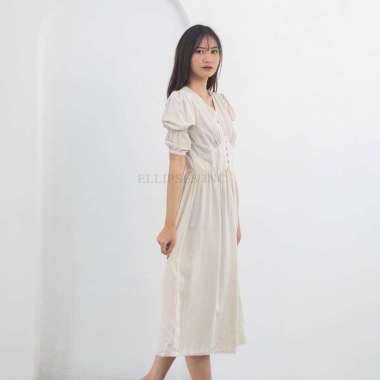 ELLIPSESINC Lolita Dress L CREAM
