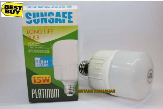SUNSAFE PLATINUM 15 WATT - LAMPU BOHLAM LED 15 WATT SUNSAFE PLATINUM