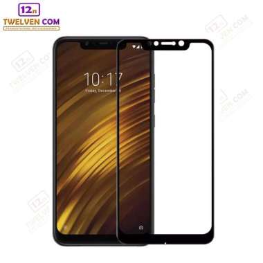 zenBlade 5D Full Cover Tempered Glass Xiaomi Pocophone F1 - Hitam Hitam Xiaomi Pocophone F1
