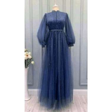 M L XL long dress Maxi Tile mutiara Gea gamis pesta dress muslim gamis mutiara dress pesta muslimah