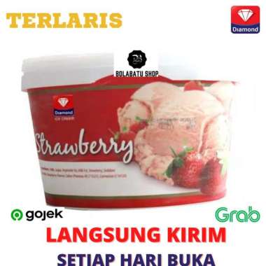Es Krim Diamond 700 mL Stoberi Stroberi Strawberry Enak Murah Langsung