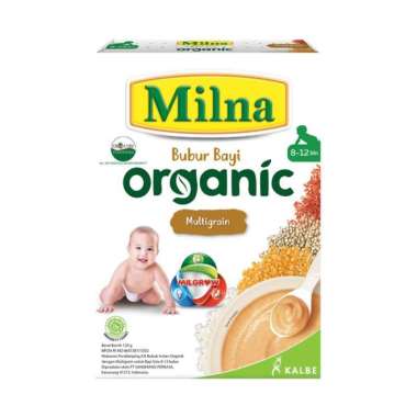 Promo Harga MILNA Bubur Bayi Organic Multigrain 120 gr - Blibli