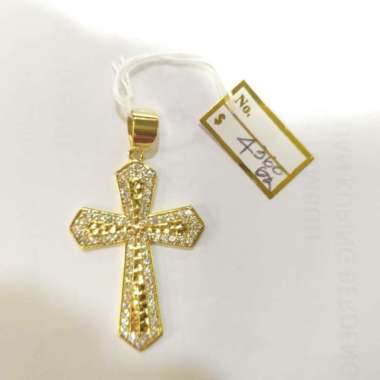 Liontin Salib Emas Kuning 700