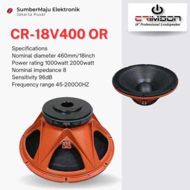 KOMPONEN SPEAKER CRIMSON CR 18V400 / CRIMSON CR18V400 ORIGINAL 18INCH