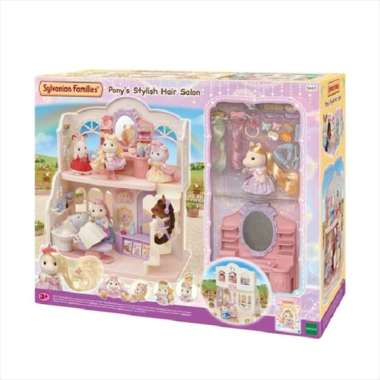Mainan Koleksi Sylvanian Families Pony's Stylish Hair Salon