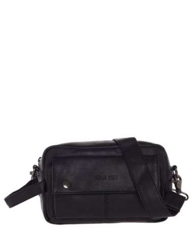Urban State - Urban State - Distressed Leather Pouch Bag -Black