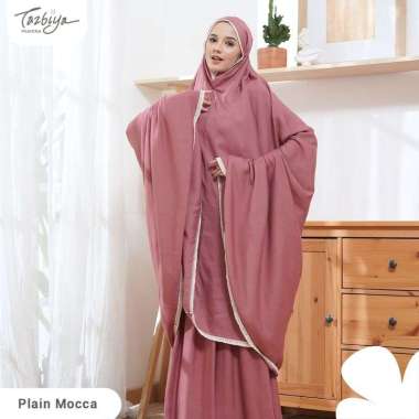 MUKENA TAZBIYA RENDA PLAIN MOCCA ALLSIZE