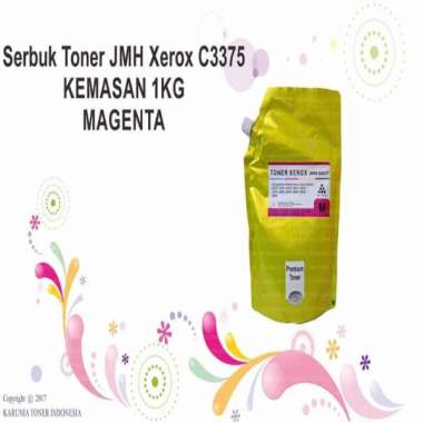 Serbuk Toner JMH Xerox C3375 KEMASAN 1KG MAGENTA Merah
