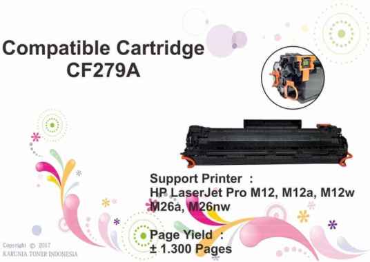Toner Compatible Hp 79A - CF279A Black Hitam
