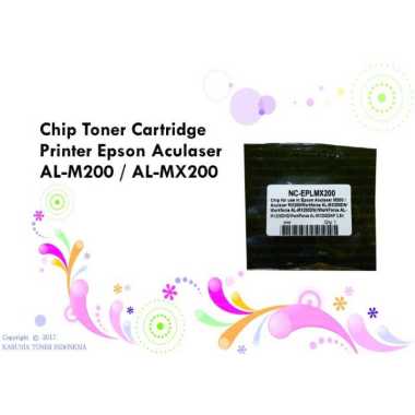 Chip Toner Cartridge Printer Epson Aculaser AL M200 AL MX 200 M200 Monochrome