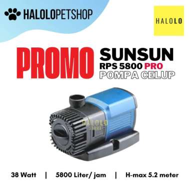 PROMO Sunsun RPS 5800 PRO Pompa Celup Kolam 5800 Liter Hemat Listrik