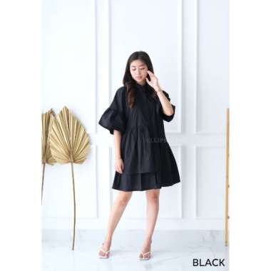 ELLIPSESINC Dress Casual Wanita / Yeji Dress XL BLACK