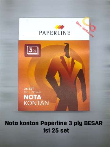 Buku nota Paperline 3 ply BESAR Buku nota kontan 3 rangkap buku nota NCR